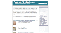 Desktop Screenshot of electronictestgear.com